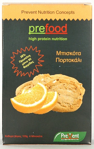 Prefood Μπισκότα πορτοκάλι με σοκολάτα